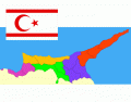 Northern Cyprus - districts and their centers