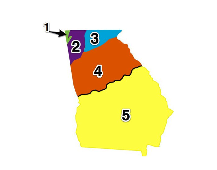 5 Regions of — Printable Worksheet