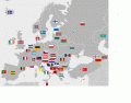 The Capitals of Europe with flags