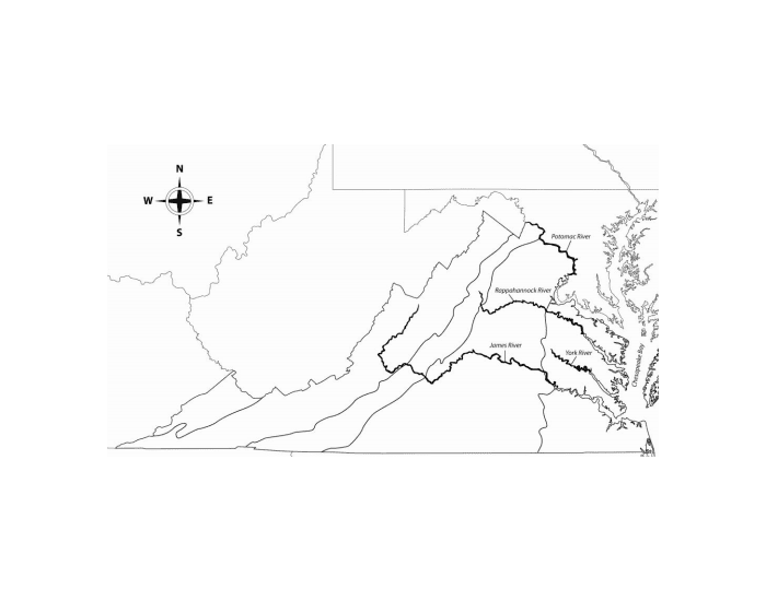 Four Major Rivers In Virginia Important Rivers in Virginia Quiz