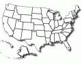 US Map Test 4 STATES Mountain and Pacific States