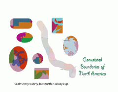 Convoluted Boundaries of North America