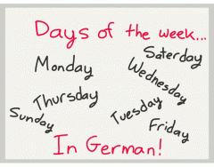 German days of the week