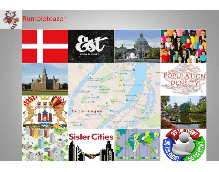 Free Printable Verse Map.pdf World Cities: Copenhagen — Printable Worksheet