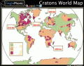 Cratons World Map (shields)