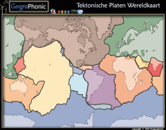 Tektonische Platen Wereldkaart
