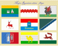 Major Russian cities - flags (English)