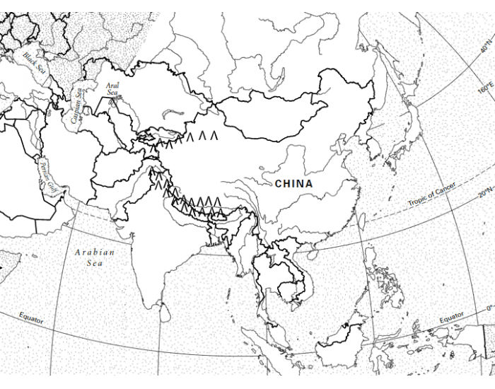 China Physical Map Game