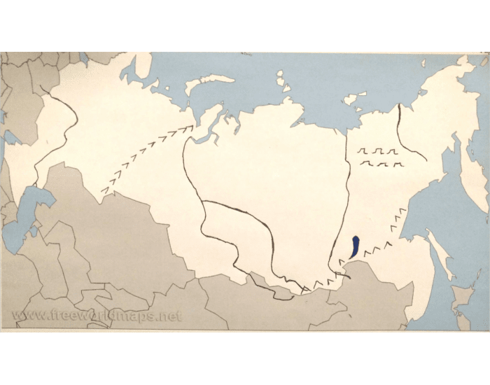Russian Core Physical Map quiz