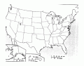 USA political map cities