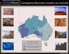 Geologische bijzonder locaties van Australië