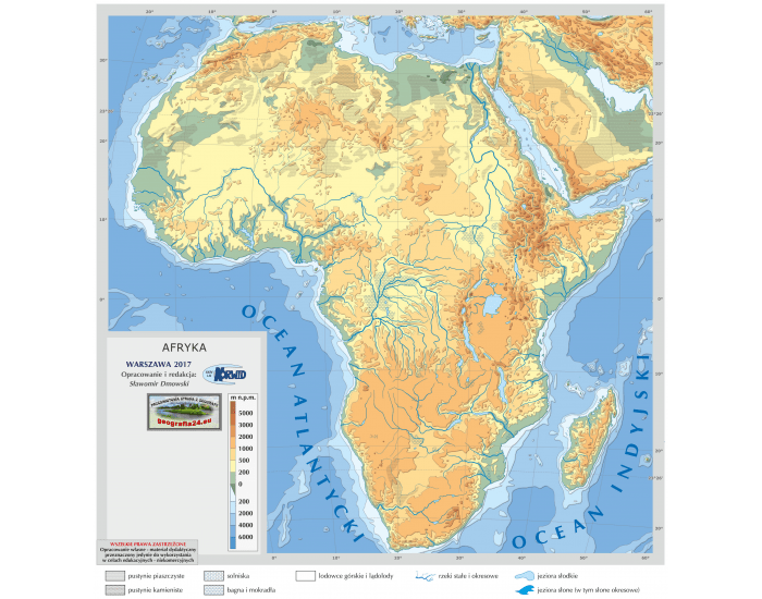 Afryka Geografia Fizyczna Quiz