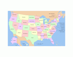 USA States in Alphabetical Order