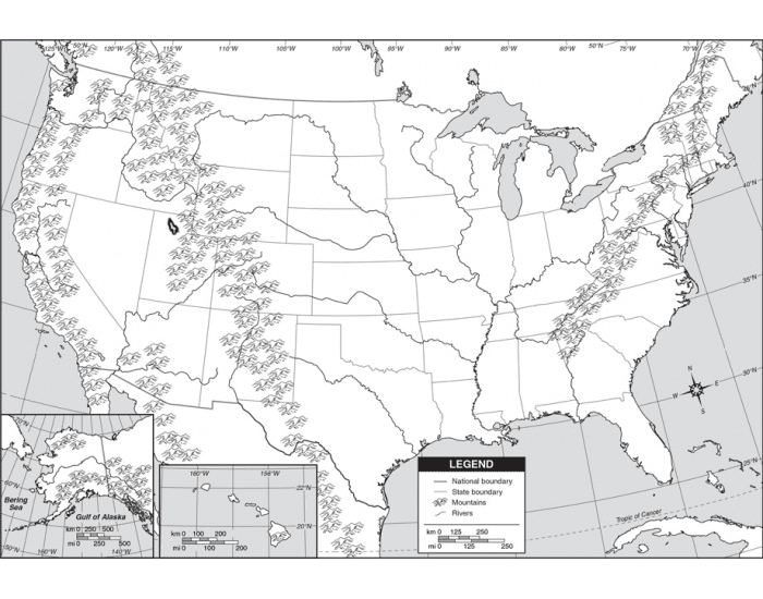 Physical Features USA Quiz