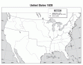 Map of USA 1820
