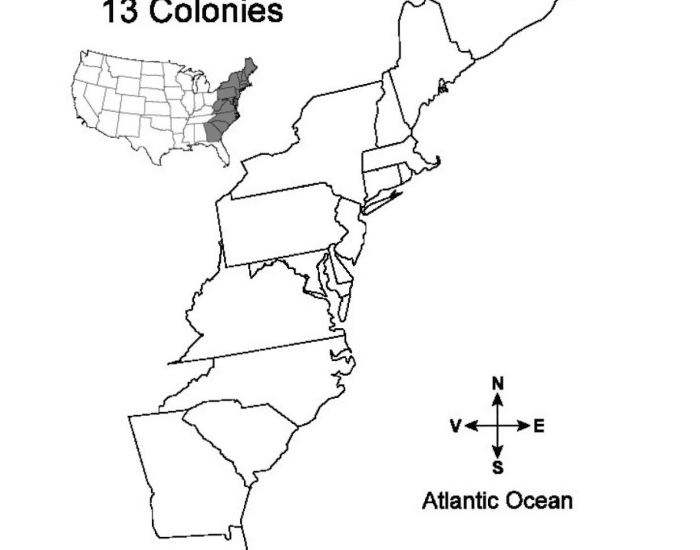 13 Colonies Map Games