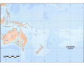 Oceania. Geographical features (without islands)