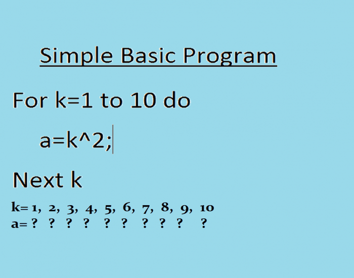 Simple Basic Program Quiz