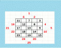 Magic square 5x5