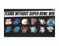 Teams who have not won a super bowl