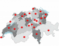 Switzerland, Cantons and their Capitals