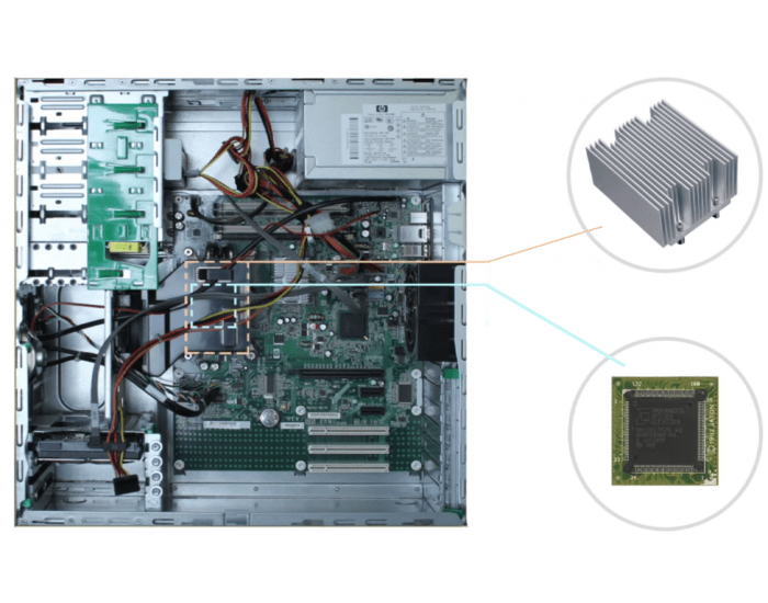 Computer Tower Internals Inside a desktop tower Quiz