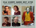 92nd Academy Awards Best Actor (2019)