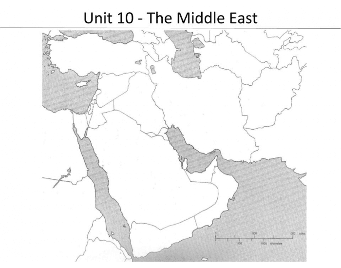 Unit 10 - The Middle East Quiz