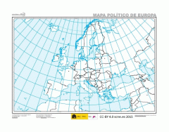Europa | Mapa político | Capitales.
