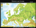 Topografie: Rivieren van Europa