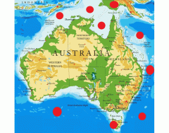 GEOGRAPHICAL LOCATION OF AUSTRALIA