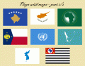 Flags with maps - part 1/2