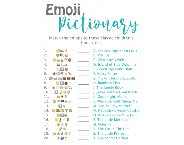 Emoji Pictionary Quiz