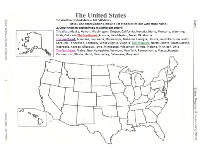Western Southern Midwest States Quiz Western southern midwest states quiz