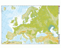 Mapa físic Europa