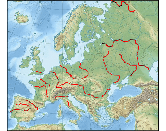 Vybrané rieky Európy Quiz