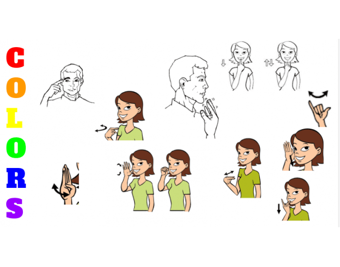 Sign Language Colors — Printable Worksheet