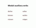 German Modal Auxiliary Verbs