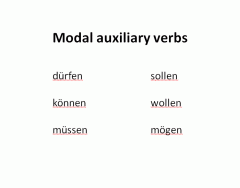 German Modal Auxiliary Verbs