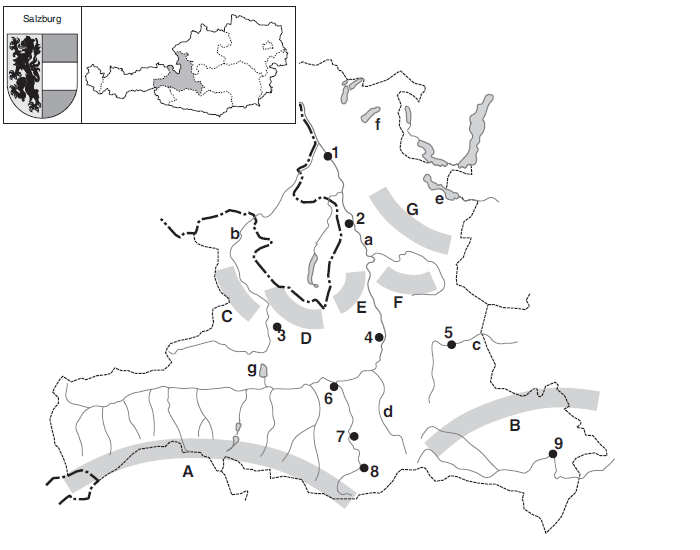Österreich - Salzburg - Städte - Gewässer - Gebirge Quiz