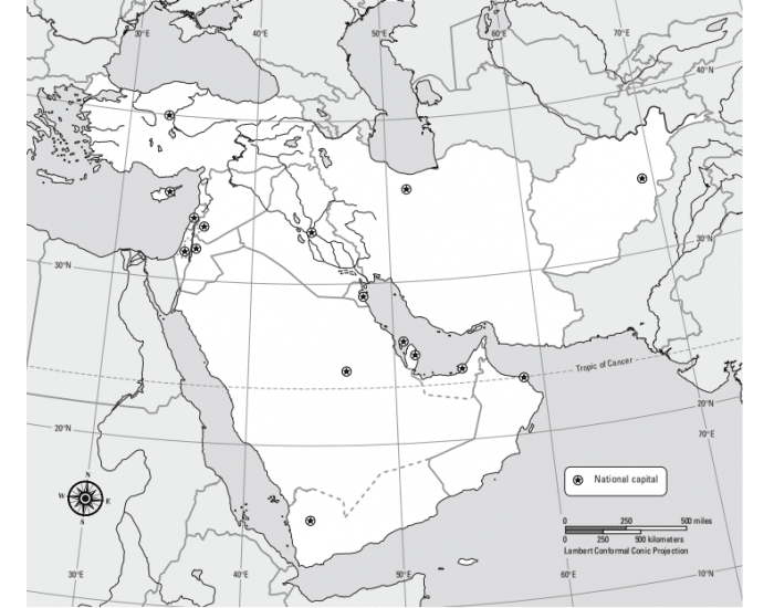 SW Asia: POLITICAL MAP (Countries) Quiz