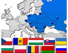 Eastern Europe by Flag, Capital and Country