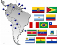 South America by Flag, Capital and Country