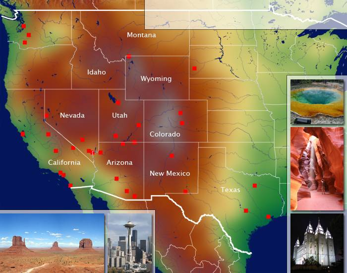 Random Sights and Cities USA 1/2 Quiz