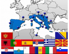Southern Europe by Flag, Capital and Country
