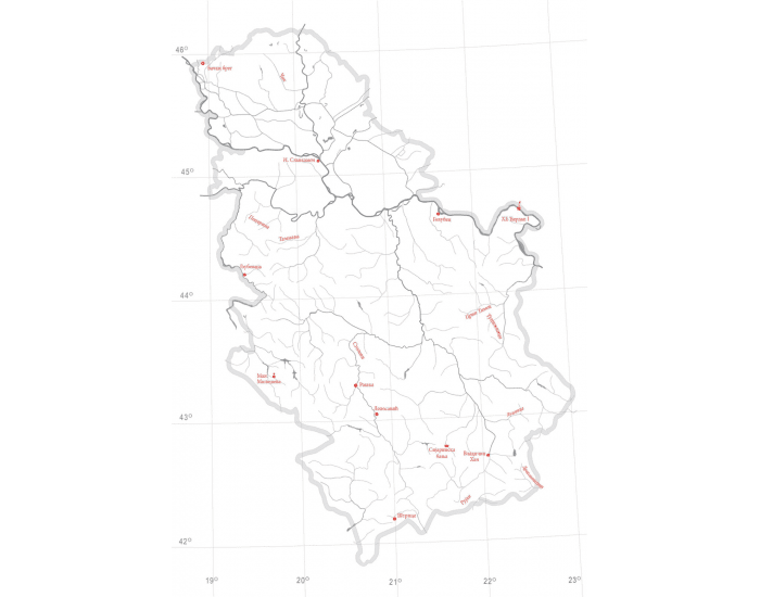 Srbmapa Reka Raska Nema karta reka Srbije — Printable Worksheet