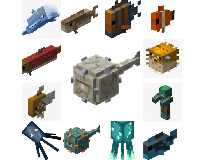 Sea Creatures In Minecraft Minecraft: Ocean Mobs Quiz