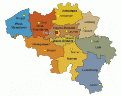 Capitals of Provinces of Belgium | Matching Quiz