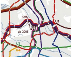 Berlin Underground Line 55 - All Stations