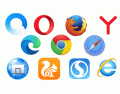 Web browsers companyies  logos